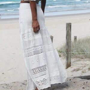 Spell Sahara Lace Maxi Skirt